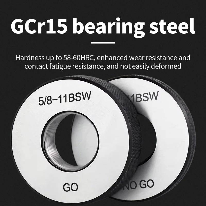 VOKET TAP BSW Series Ring Gauges 5/32, 1/4, 5/16, 3/8, 7/16, 1/2, 9/16, 5/8, 3/4 Measuring Tools