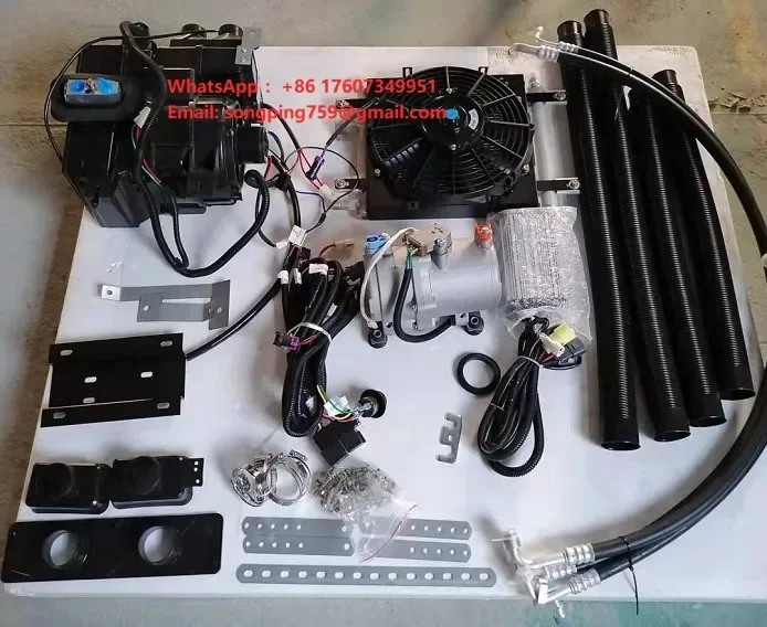 220V Split Type EV Compressor Air Conditioner for Car New Heating Function Gasone Fuel