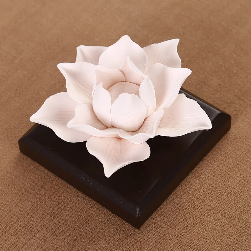 1PCS Ceramic Aromatherapy Air Freshener Car-mounted aromatherapy disc diffuser stone decoration Perfume table top bedroom decor