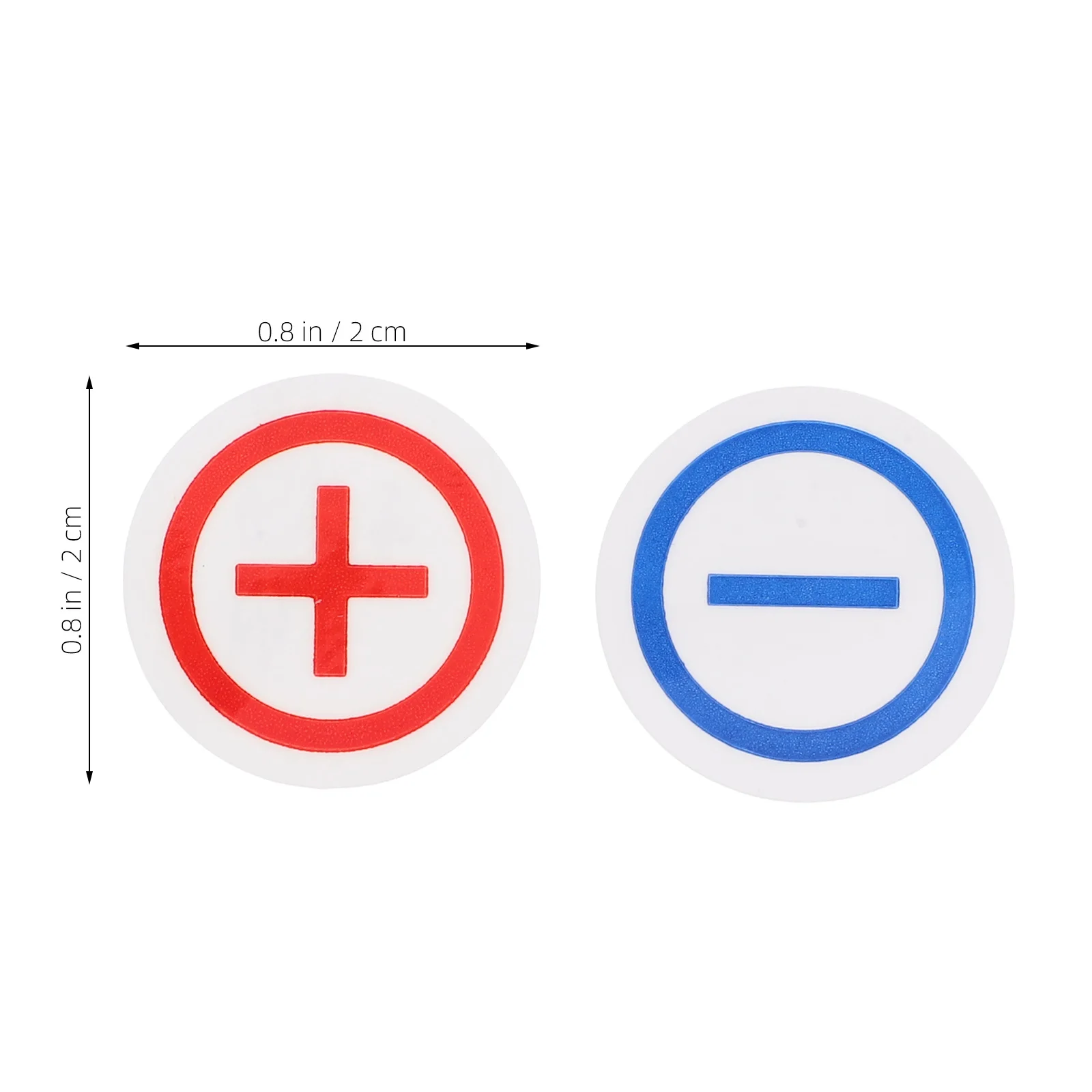 Polarity Labels Stickers Durable Electrical Safety Signs For Terminal Metal Plastic Glass Identification Warning