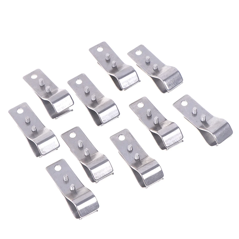 304 Hanging Pipe Clamps Pergolas Wave Canopy Installation Accessories For OD 16MM-25MM Pipe F Clips Hardware 10pcs-pack