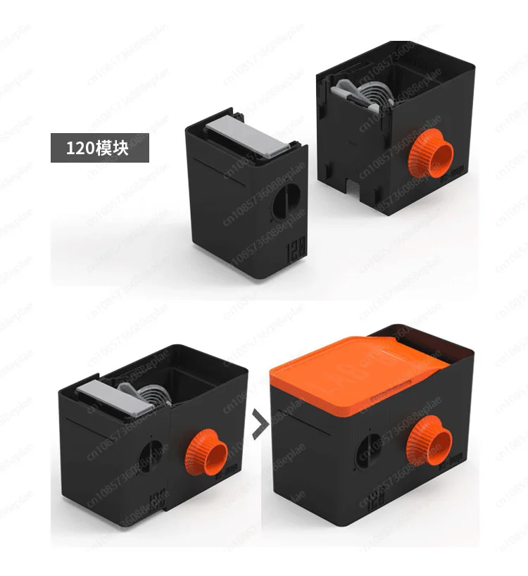 

Lab Box Developing Tank, Mini Darkroom Developing Equipment, 135 Film 120 Negative Film Non Darkbag Developing Tank