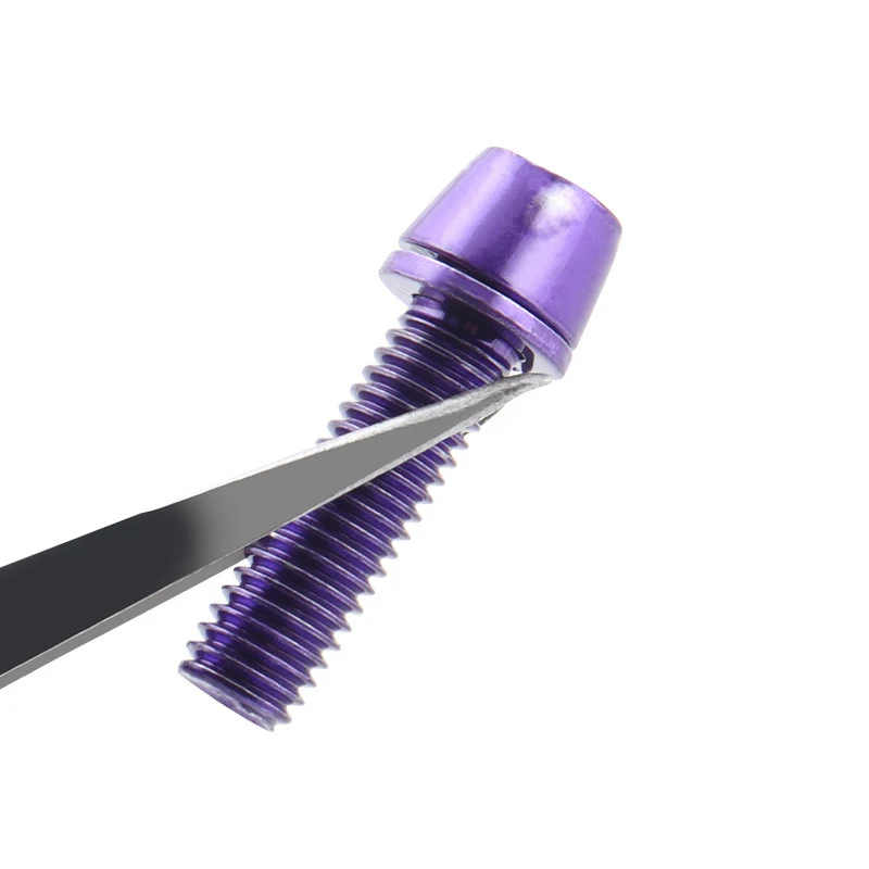 

6Pcs Mountain Bike Handle Screws M5x17mm Bike Stem Bolts For Road Bicycle Handlebar ﻿Titanium Plated Colored Screws