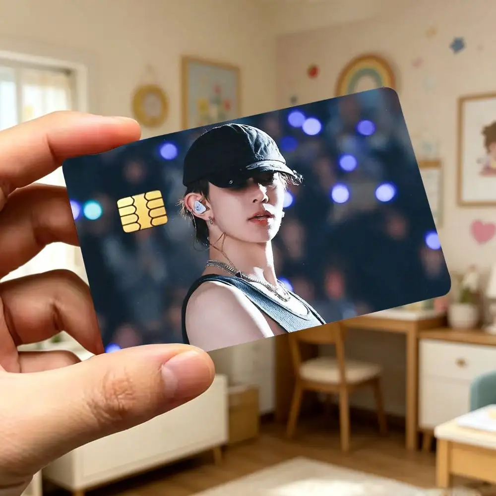 H-Heeseung L-Lee V-Vocal King Stickers Credit Debit Card Film Skin Sticker Credit Card Skin Stickers For Bank Card Bus Metro