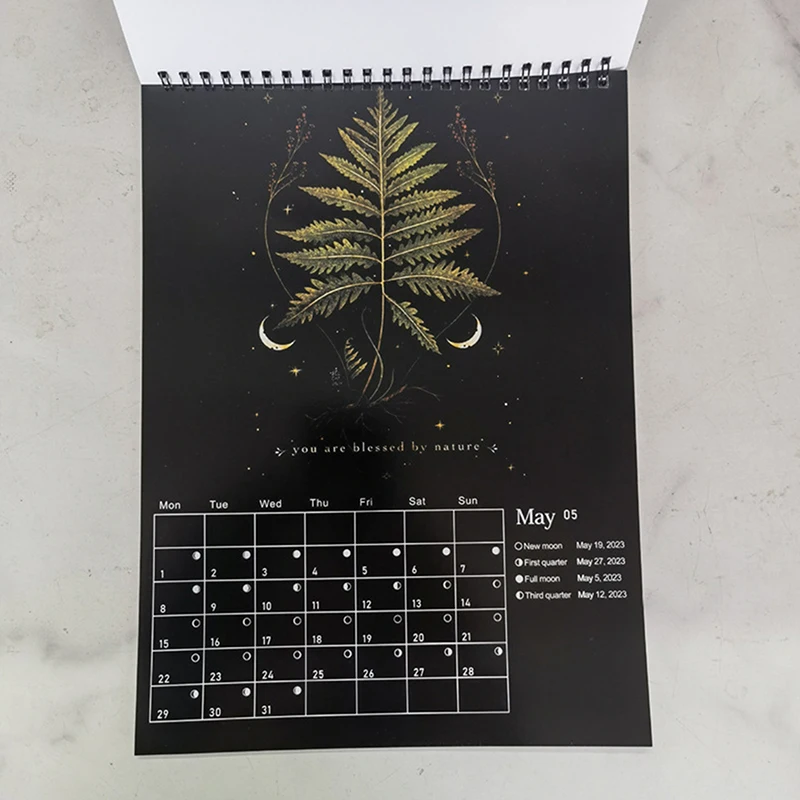 Dark Forest Lunar Calendar 2025 Contains 12 Original Illustrations Drawn Throughout The Year 12 Monthly Colorful Wall Calendar