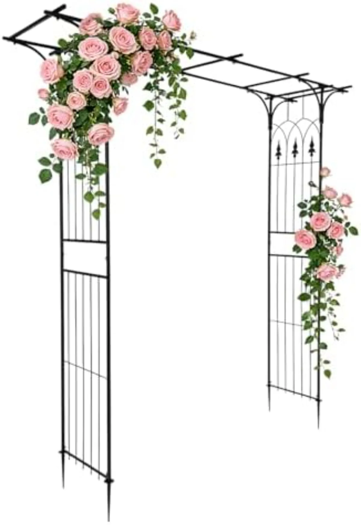 Garden Arbor, Arch Archway for Wedding Ceremony Party, Steel Garden Trellis for Plant Climbing, Christmas Decorations