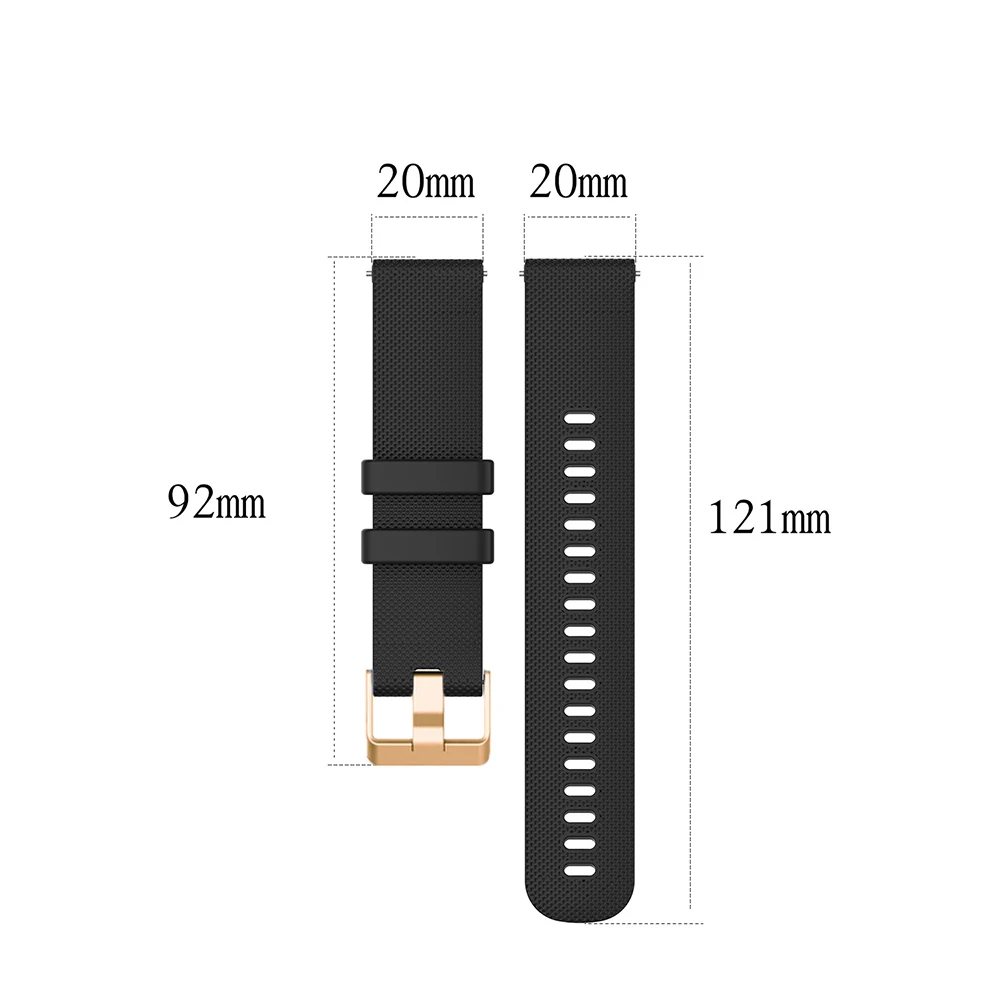 Rose Gold Buckle Silicone Watchband for Garmin