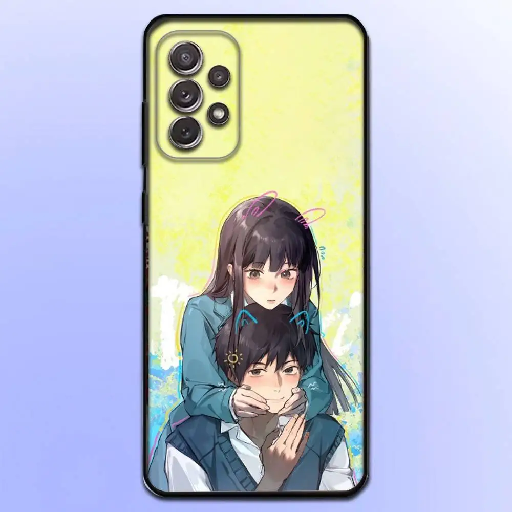 Funda de teléfono S-Sawako k-uronuma Anime para Samsung S25,S24,S21,S22,S23,S30,Ultra,S20,Plus,Fe,Lite,Note,10,9,5G cubierta negra