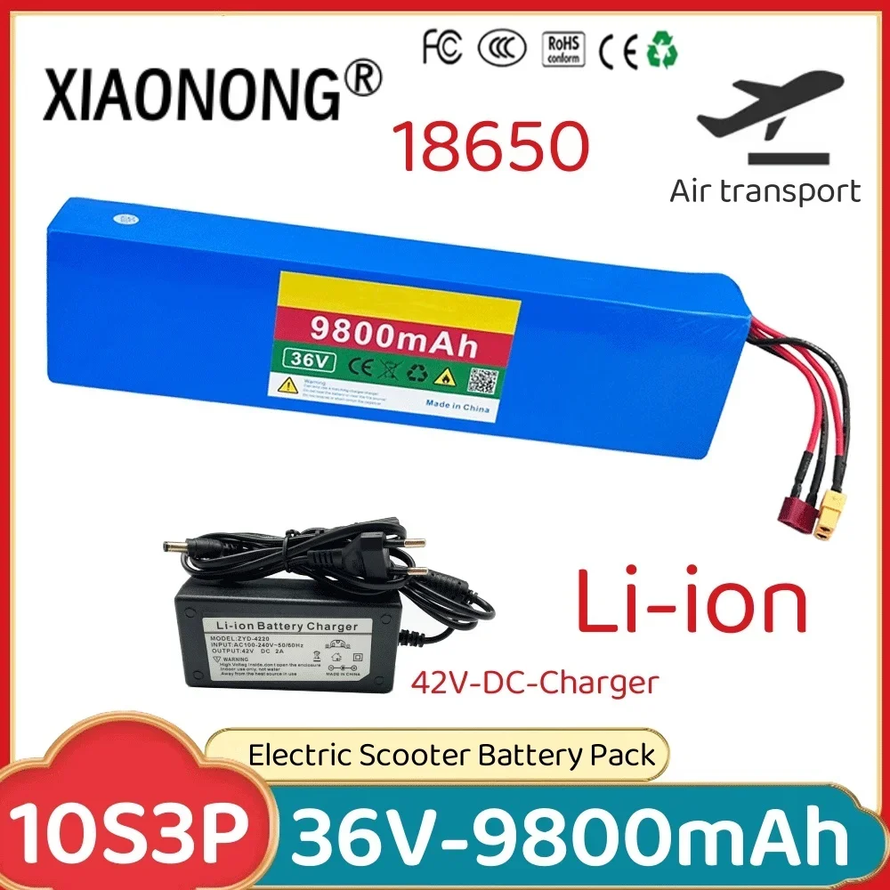 

10S3P 18650 36V 9800mAh Suitable XT60+TPort For Joyor Y1 X1 F3 A3 Electric Scooter Battery