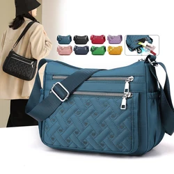 Handbags for Women Ladies Multi Layer Nylon Bag Shoulder Bag Female Messenger Bag Girls CrossBody Bag Casual Handbag