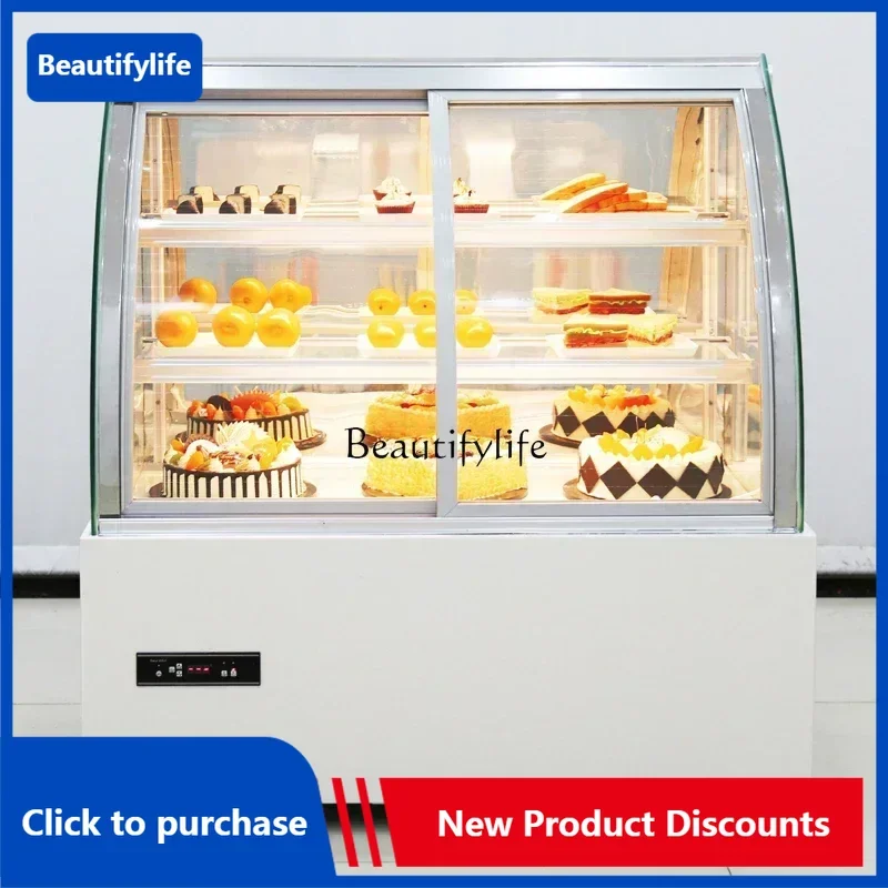 Cake Counter Refrigerated Display Commercial Bread Dessert Cooked Fruit West Point Cold Fresh Cabinet