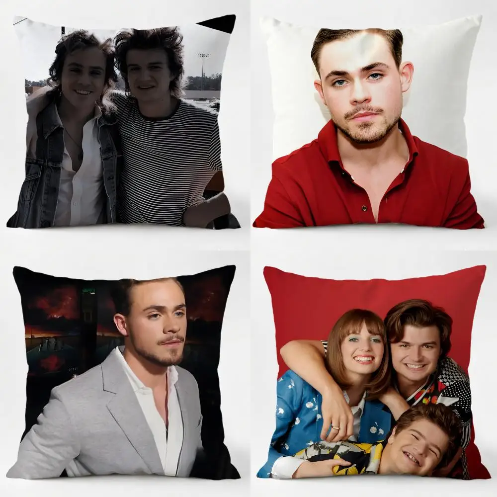Funda de cojín Dacre-Montgomery Dacre Montgomery Actor Billy, cómoda, lavable a diario, de lino, para sofá, cama, decoración del hogar