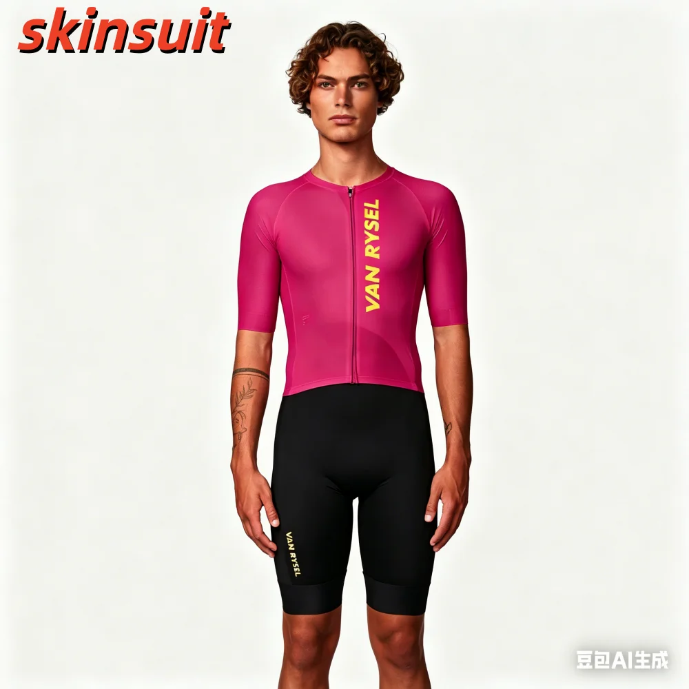 Pro Trisuit MEN'S Short Sleeve Skinsuit World Triathlon Clothes Swimming Cycling Running Jumpsuit Skating Colorful Apparel 2026 view 6