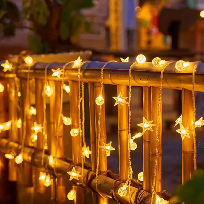 3M 20LED ستار سلسلة أضواء البطارية في أضواء سلسلة الجنية مقاوم للماء قابلة للتمديد للداخلية في الهواء الطلق حفل زفاف الديكور