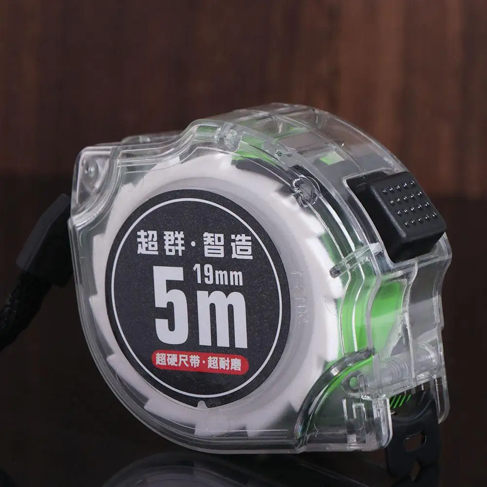 قابل للسحب الذاتي قفل شريط القياس الفلورسنت عالية الدقة أشرطة القياس متري الصلب النجارة #6