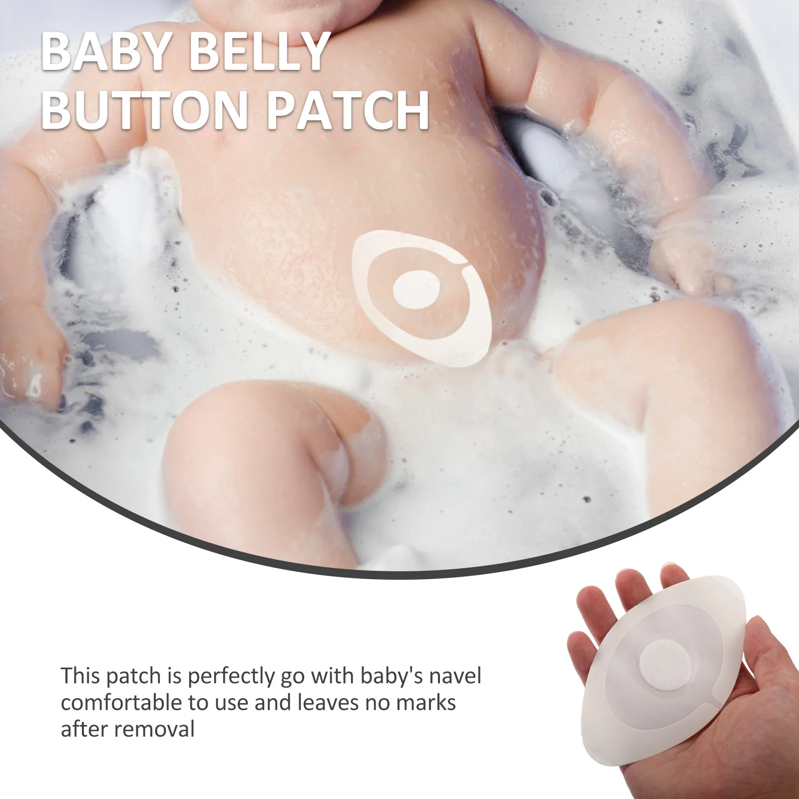 

10Pcs Baby Belly Patches Disposable Waterproof Navel Patch Soft Skin Friendly for Newborn Infant Swimming Protective Belly