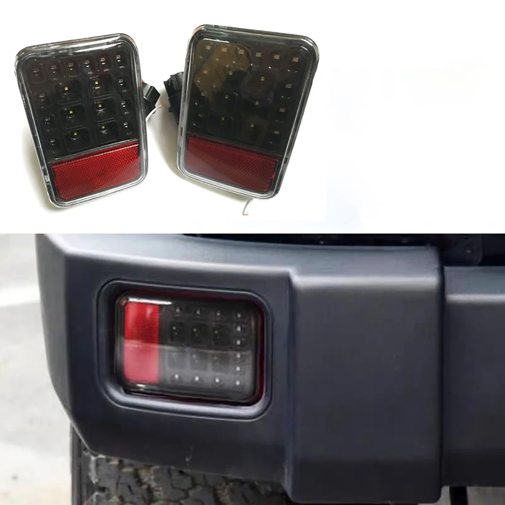 Lantsun J147 Led Car Rear Lamps Rear Bumper Worklight for Jeep for Wrangler JK07-17, 1-Pair