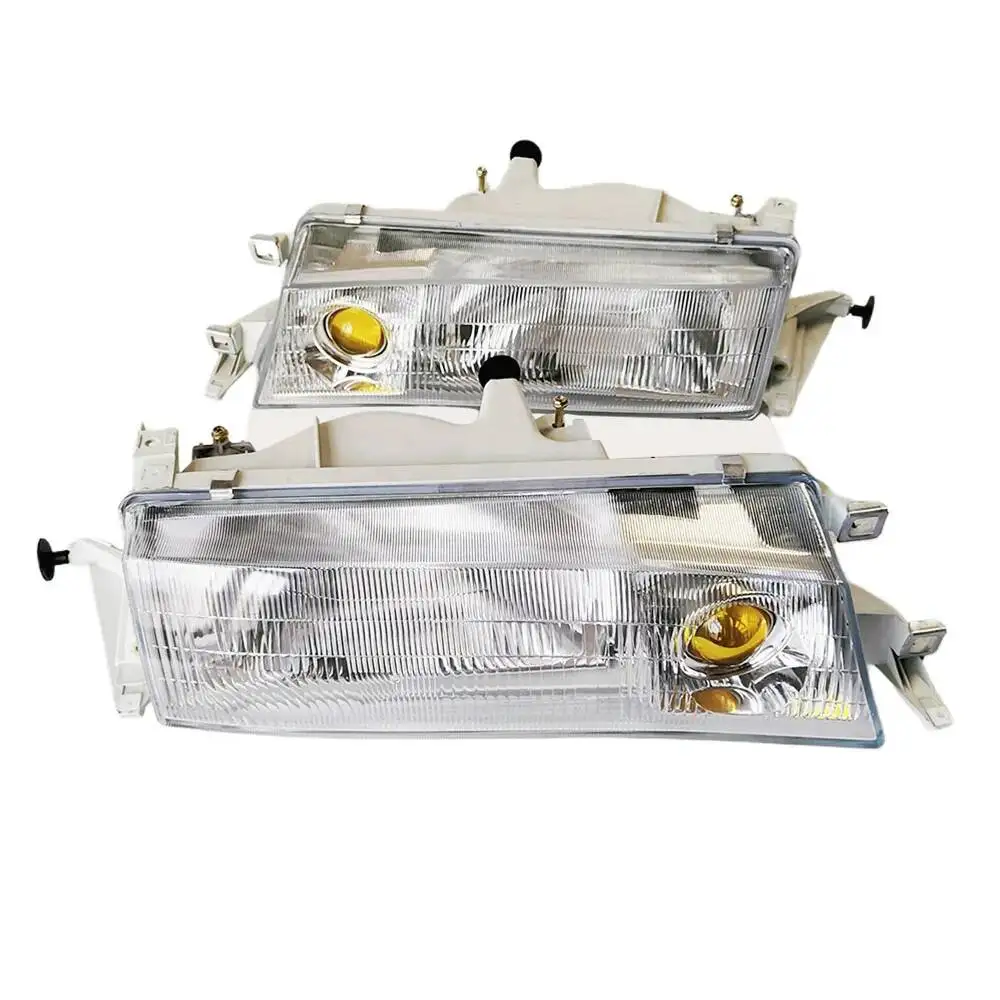 1 Pair Car Headlights For Mark2 Gx81 X80 1988-1995 10075331 22204 Glass surface Automobile Headlamp