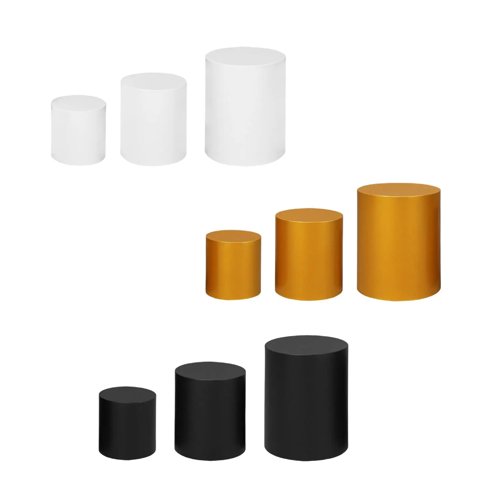 

3Pcs (3 Sizes) Cake Stand Party Decoration Table Display Pedestal for Engagement Valentine's Day Wedding Anniversary Graduation