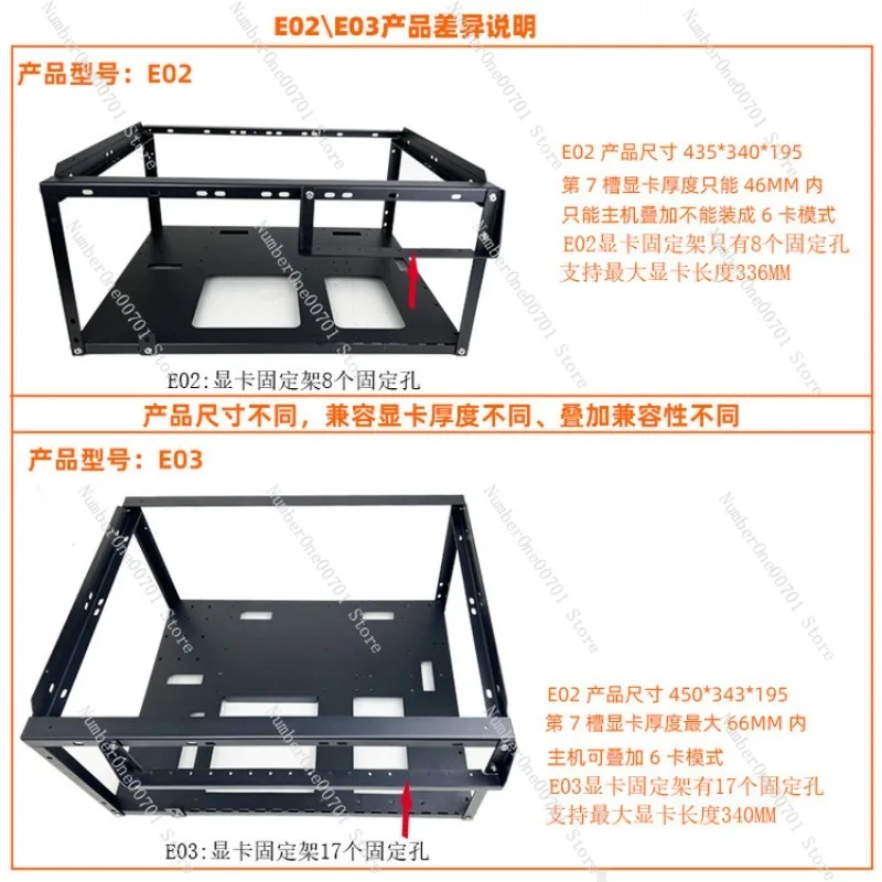 e-atx-x79-x99-デュアルマザーボード対応、スタッカブルオープンエアシャーシ、4-6-gpu-マイニングフレーム、水平垂直3090グラフィックカードスタンド