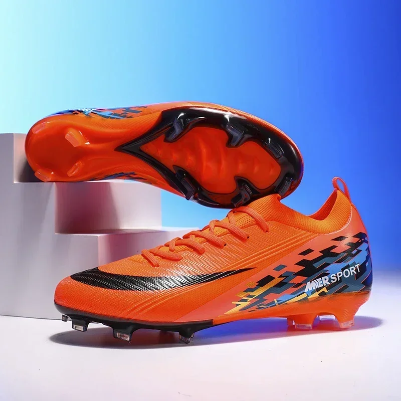 New Men Soccer Shoes Sport Grass Cleats Unisex Non-Slip Match Adult Ultralight Outdoor Football Boots Comfortable High-quality