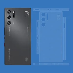 Colorful Matte Film Skin Phone Back +Sides Sticker For Nubia Red Magic 10 9 Pro Plus Z60 Z50 Z70 Ultra Z50S Pro Full Body Wrap