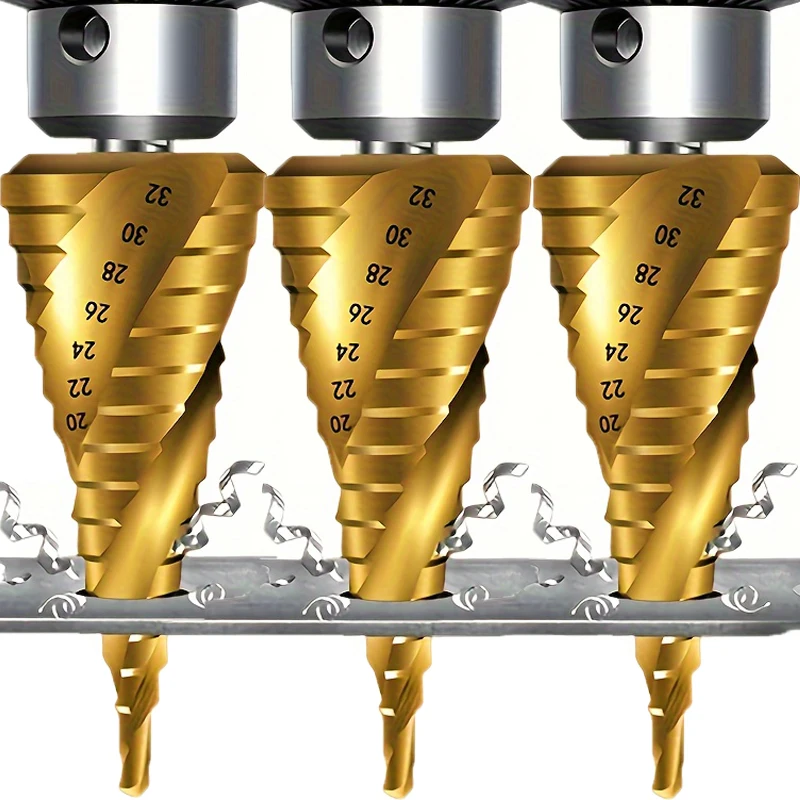 

Ступенчатое сверло из высокоскоростной стали, шестиугольный открывалка для отверстий, корончатые сверла по металлу, керамической плитки, центральное сверло по бетону, аппаратная часть