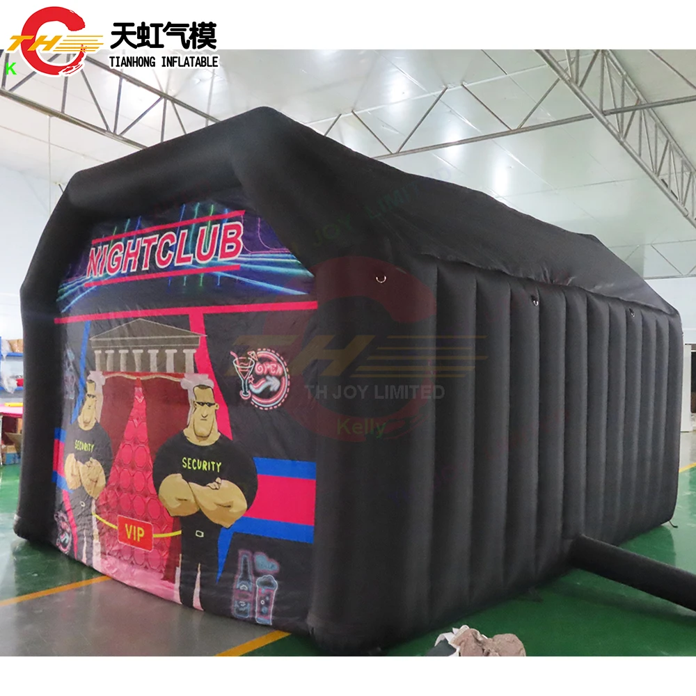 Tienda de campaña inflable portátil para discoteca, Club nocturno con soplador, 5x4m/6x4m/8x5m, envío rápido