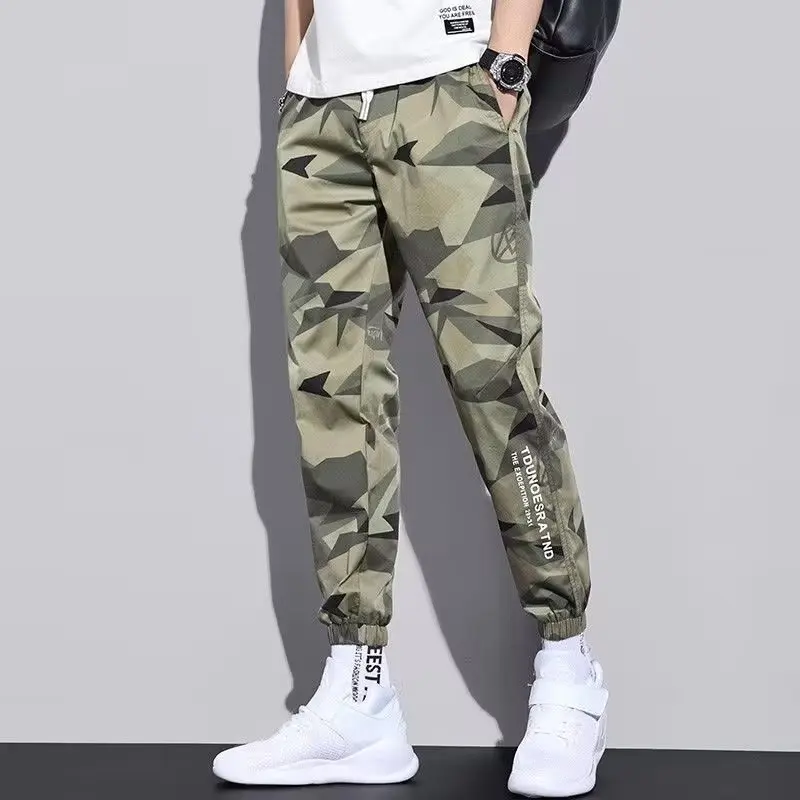 Camouflage Autumn Wide Pants Man Joggers Men Clothing Men's Sweatshirt Big Size Youngla Gym Man Tracksuit Y2k Clothes Sport Mens