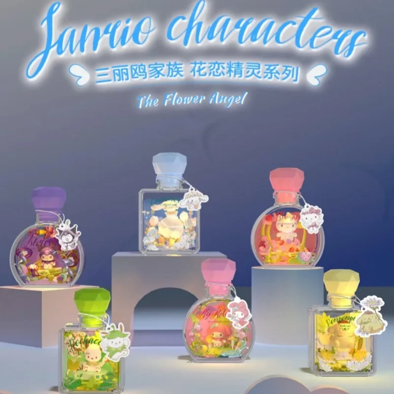 

Персонажи Sanrio, серия «Цветочный ангел», слепая коробка, Hellokitty Kuromi My Melody, сделай сам, бутылка желаний, загадочная коробка, подарок на день рождения