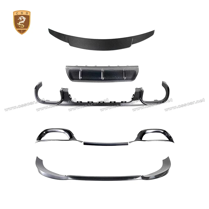 New Arrival Dry Carbon S580 Body Kit For Mercedes Benz S Class W223 Brabs Style Front Lip Splitter Vents Rear Diffuser Spoiler