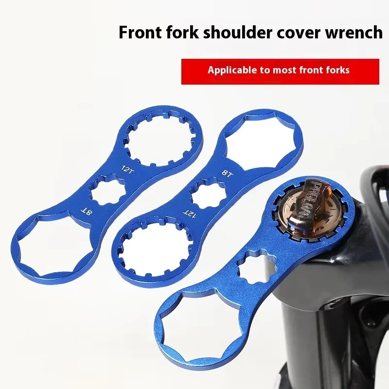 MTB Bicycle Aluminum Front Fork Wrench for Suntour XCM/XCR/XCT/RST Mountain Bike Fork CAP Spanner Disassembly Repair Tool