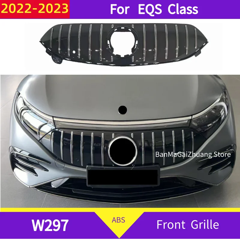 GT Front Grille For Mercedes-Benz EQS Class W297 2022-2023 EQS450 EQS580 EQS53 Full Electric Facelift Panamericana ABS Grille: تقييم ونصائح للاستخدام