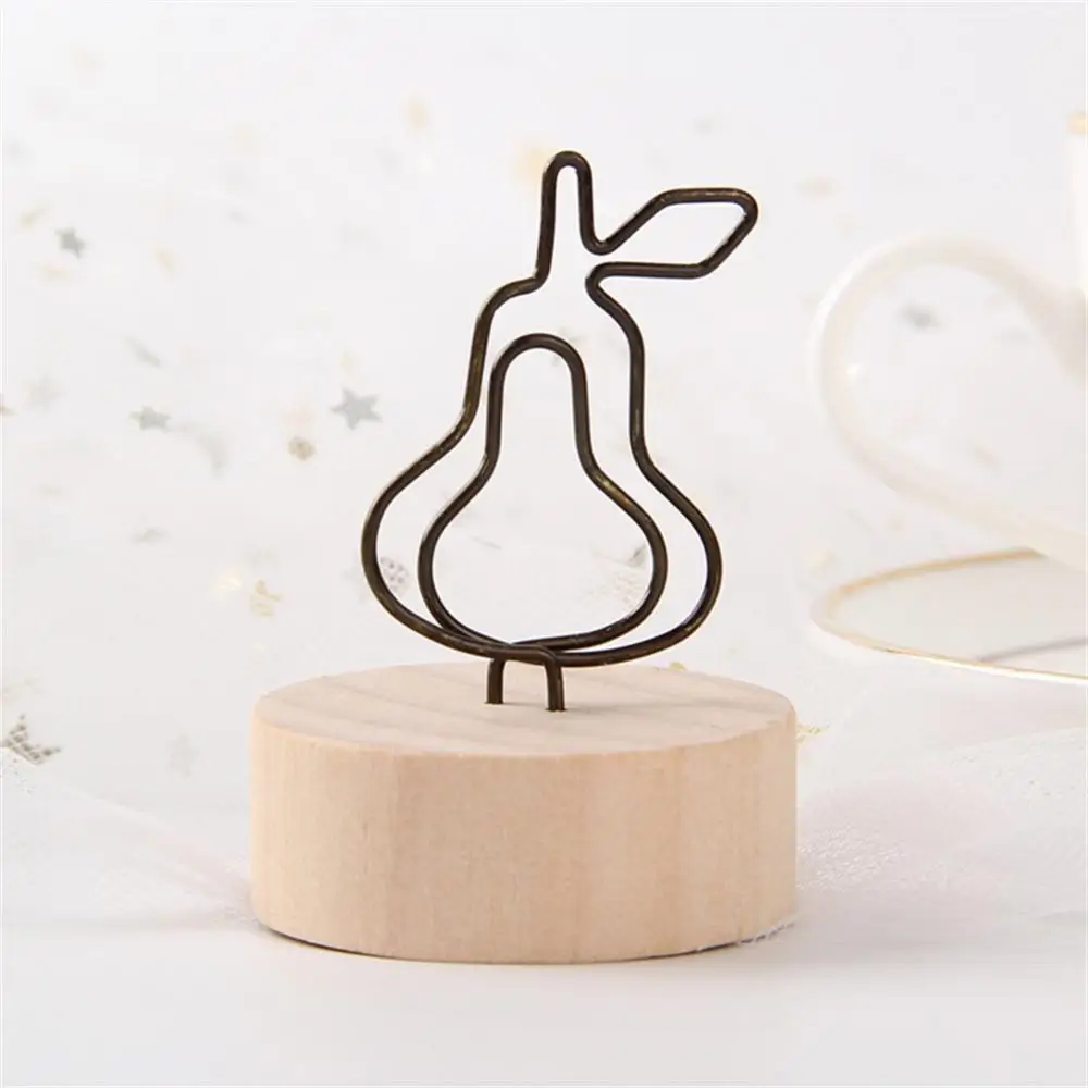 2/4PCS Message Note Holders Durable Stable Placement Simple Lovely Picture Stand Photo Clip Stands Romantic Fun Creative Vintage