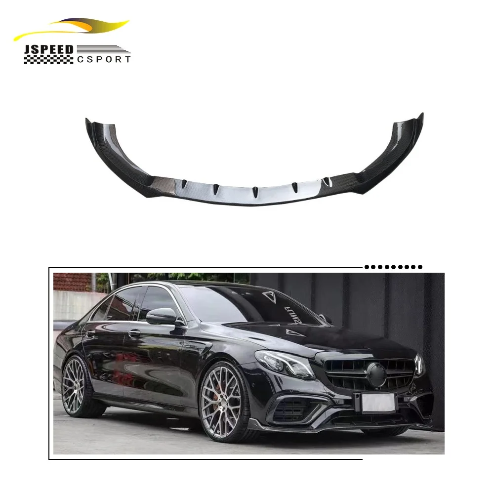 

Suitable for 2016-2020 Mercedes-Benz W213 E63 AMG carbon fiber front lip splitter bumper body kit
