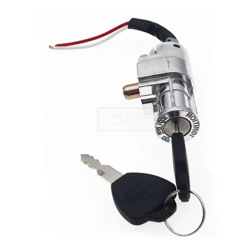 Universal Motorcycle Performance Battery Charger Mini Lock with 2 Keys for Motorcycle Electric Bike Scooter E-bike Electric Lock