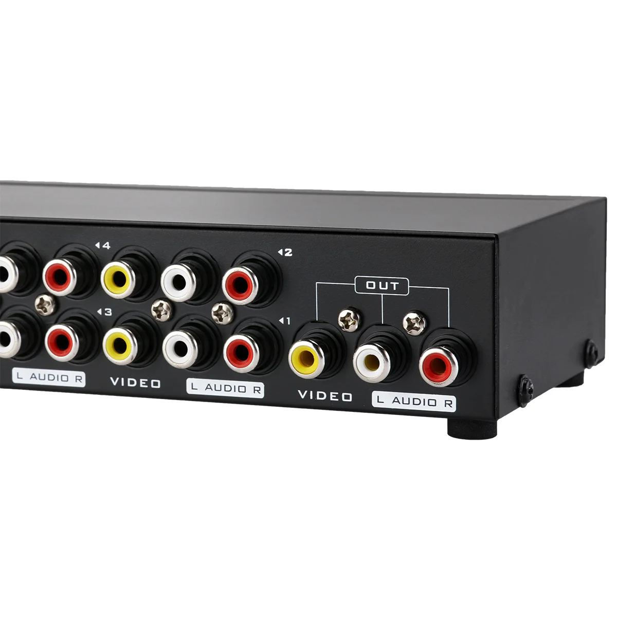8-In 1-Out Av Switch Box Audio Video Rca Selector Manual لتعليم الأمن استخدام المعدات الكهربائية #5