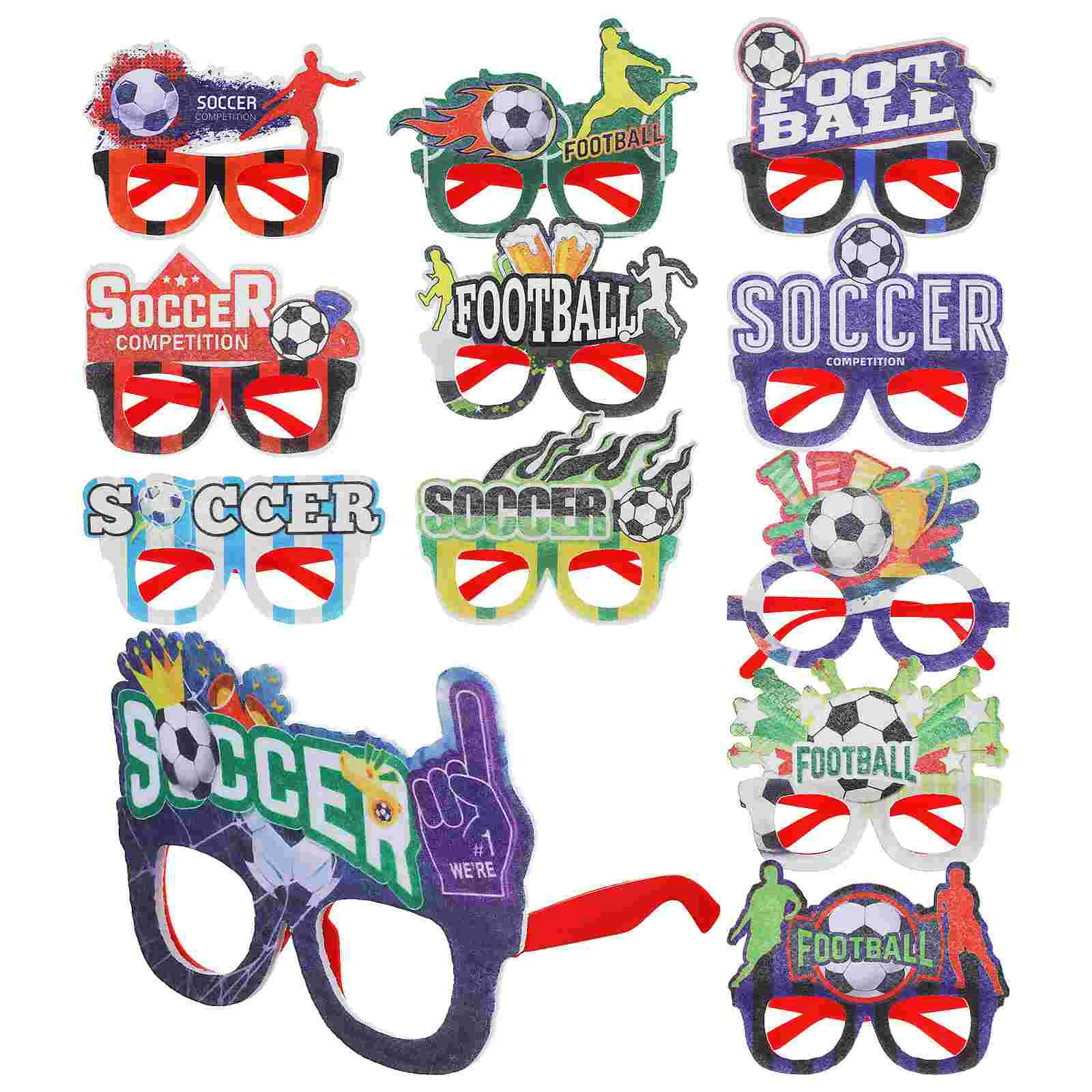 12 Pcs Party Glasses Soccer Game Props Kids Ball Eyeglasses Festival Favors Gift Decorations Child