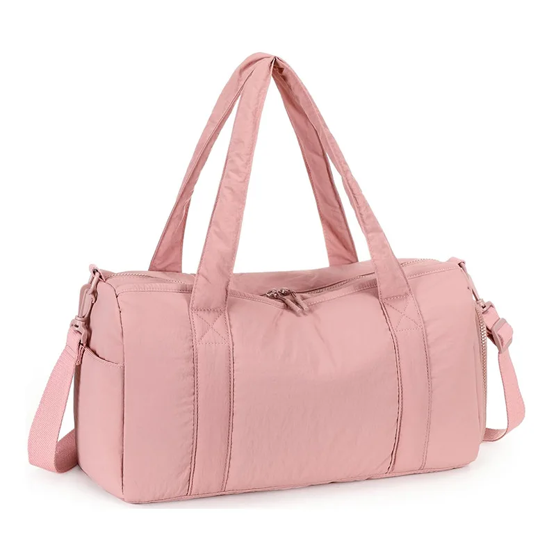 Fashion New Lightweight Taslon Fabric Duffel Bag Simple Foldable Portable Messenger Bag Storage Travel Bag