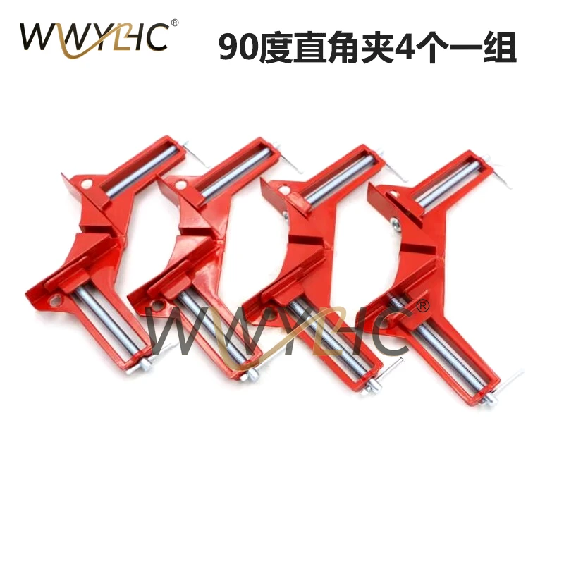 4PCS 90 Degree Right Angle Clip DIY Glass Fish Tank Fixing Picture Frame Woodworking Photo Frame Clip