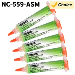 1/2/5/10pcs NC-559-ASM-UV(TPF) BGA PCB No-Clean Solder Paste Welding Advanced Oil Flux Grease 10cc NC-559 Soldering Repair Tools