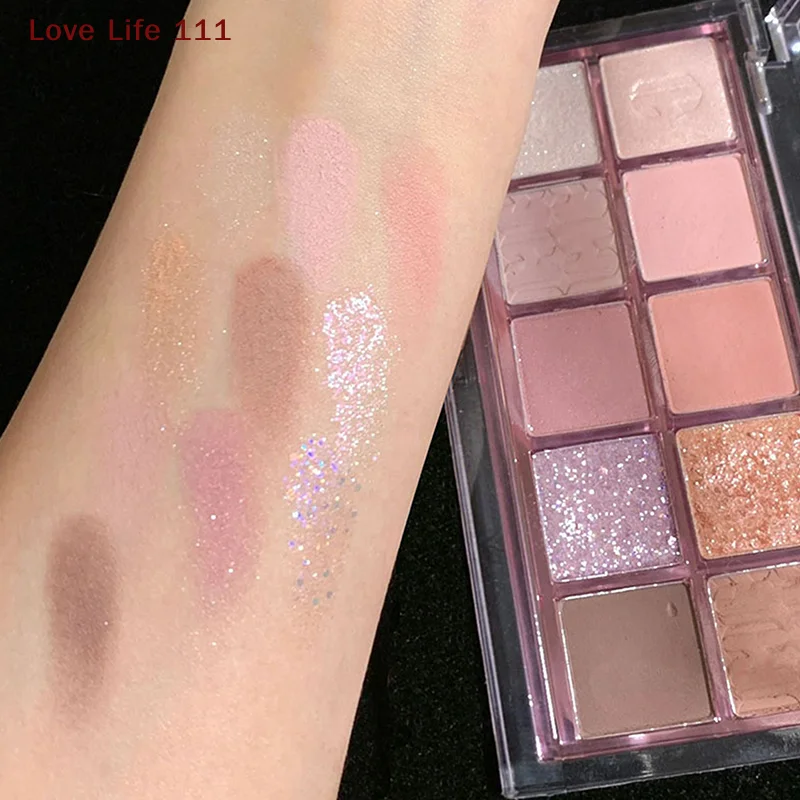 Nieuwe DIKALU Lage Verzadiging 10 Kleuren Oogschaduw Palet Naakt Shimmer Pearly Matte Aarde Kleur Glanzend Poeder Oogschaduw Oogpigmenten