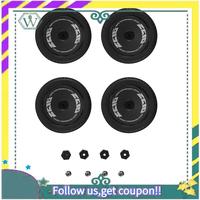 (New) 12Pcs Rubber Wheel Tire Tyre With Hex Nut For Wltoys 144001 144010 124016 124017 124018 124019 RC Car Upgrade Parts,1