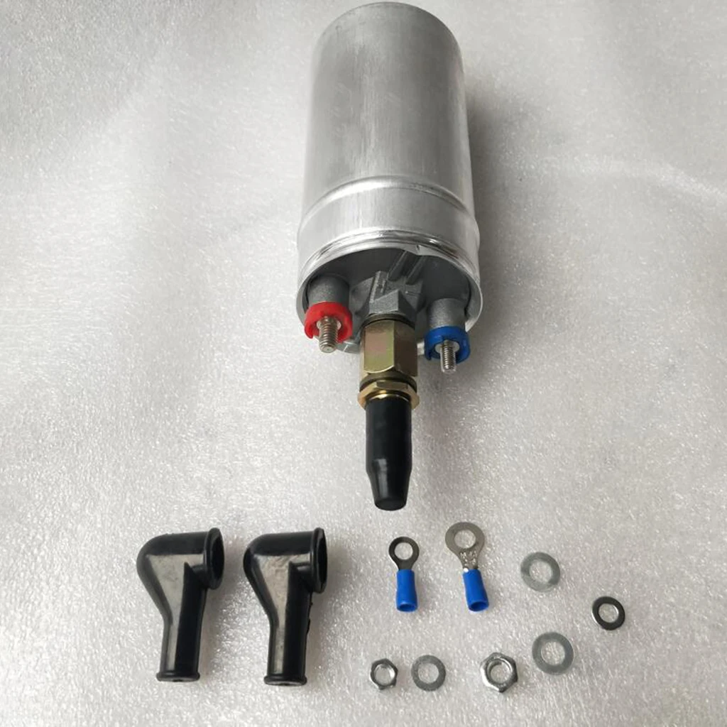 

300LPH High Pressure Inline Fuel Pump Aluminum Engine Transfer Valve Line Cycle Oil Burning Part for Car Lawn Mower Tractor