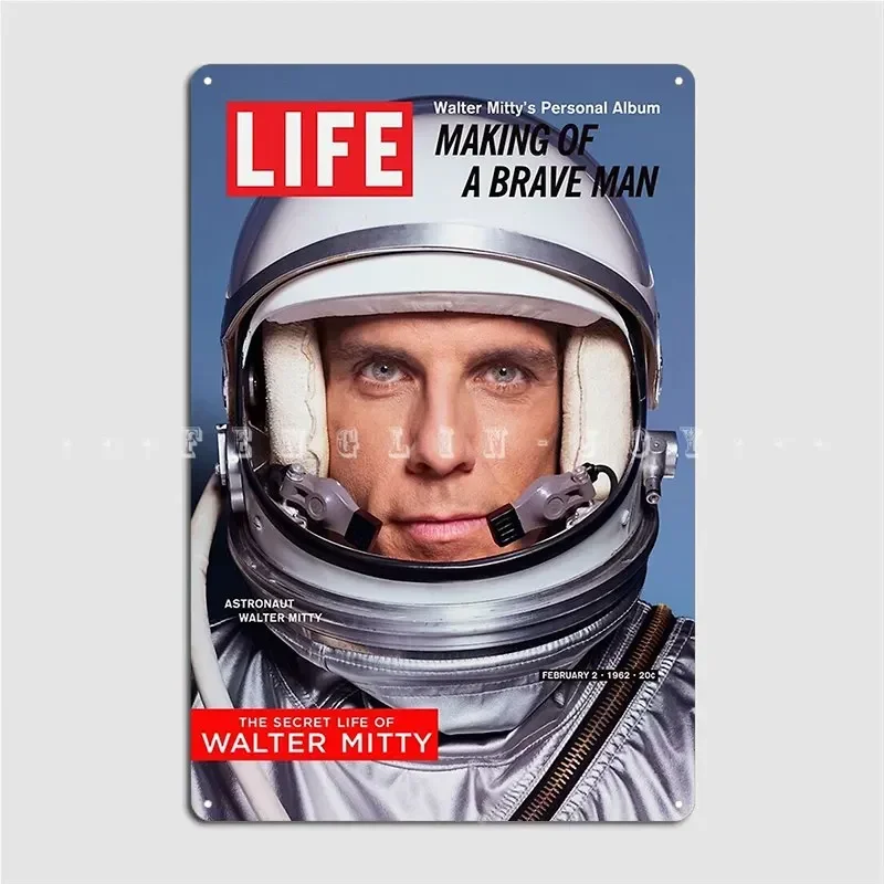 The Secret Life Of Walter Mitty Metal Sign Pub Club Bar Printing Poster Tin Sign Poster