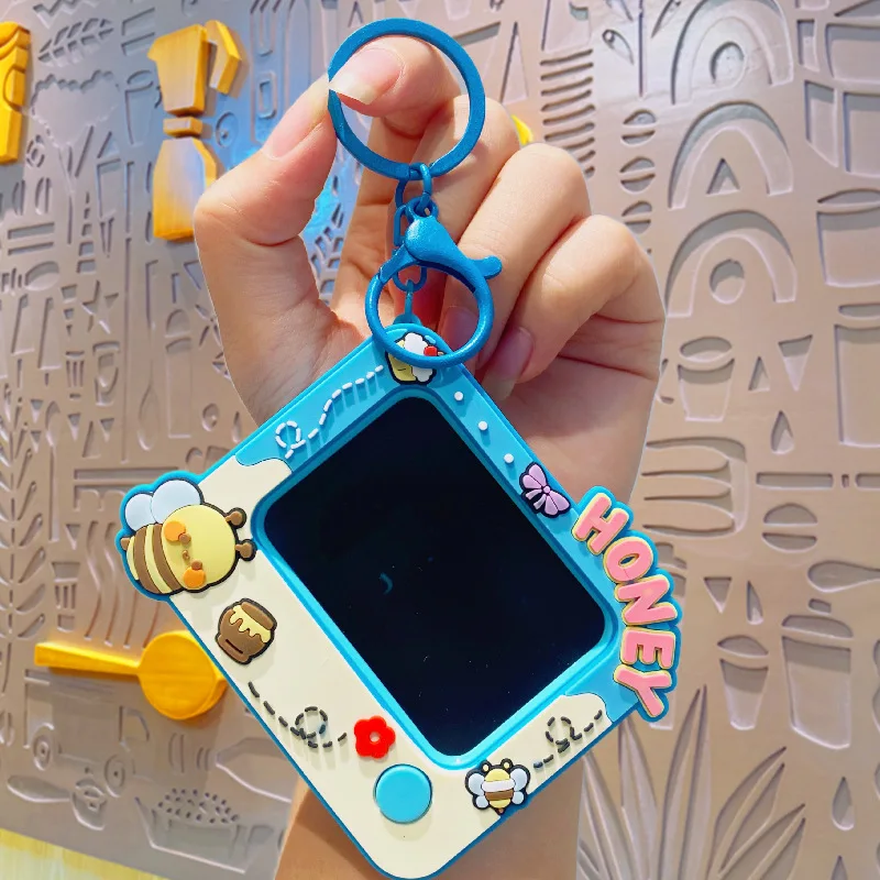Creative Mini Graffiti Board Keychain Bag Pendant Cute Couple Car Key Chain Pendant Can Draw And Paint Board Children Toys Gifts