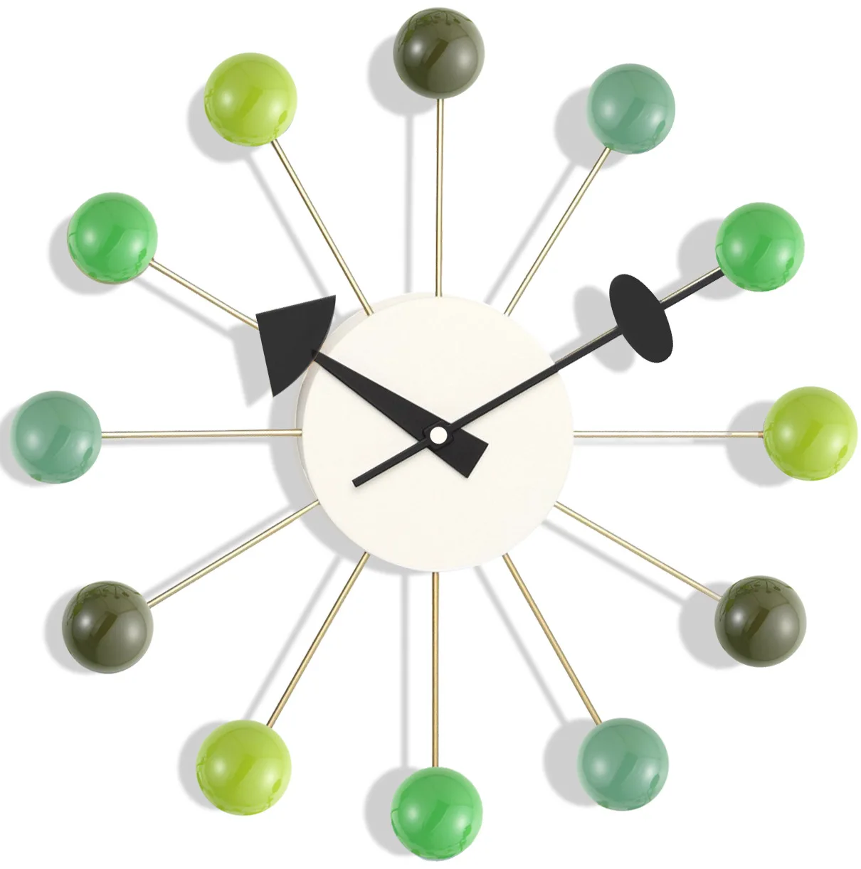 

Customizable Simple Mori Wall Clock Green Ball Clock Wall Decoration