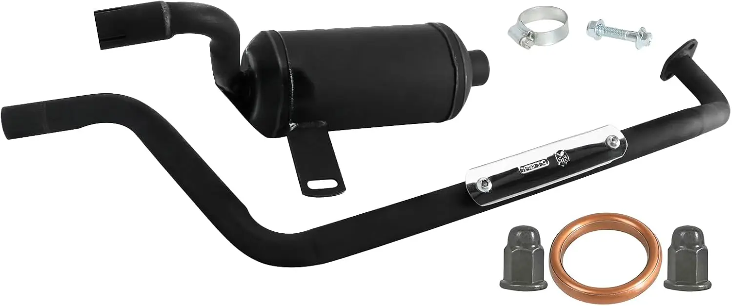 Exhaust Pipe Muffler Assembly Fit GY6 125CC 150CC ATV Quad Go Kart Buggy Scooter Motorcycle Dirt Bike Taotao Coolster Kazuma