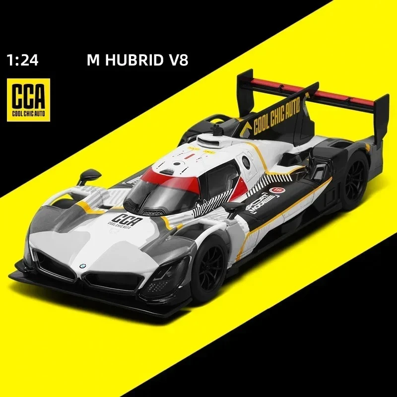 1:24 M Hybrid V8 Metalllegierung Diecast Rennwagen Modell Sound und Licht Desktop-Display von Premium-Fahrzeug-Geschenkbox für Freunde