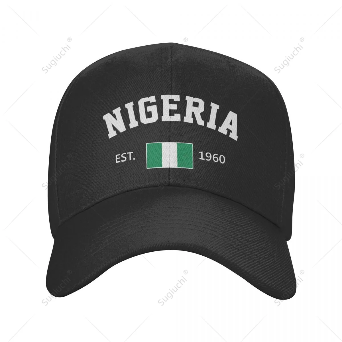 Unisex Baseball Cap Nigeria EST.1960 Independence Day Wild Sun Shade Peaked Adjustable Outdoor Caps for Men Women